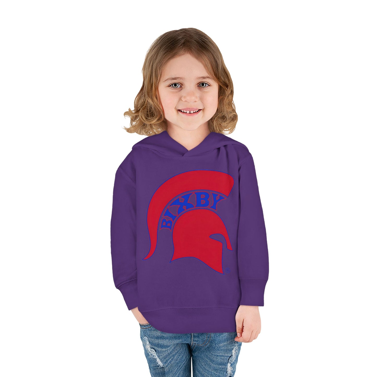 Bixby Spartans Blue Logo Toddler Rabbit Skins Hoodie