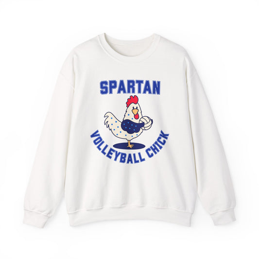 Bixby Spartan Volleyball Chick Gildan Sweatshirt