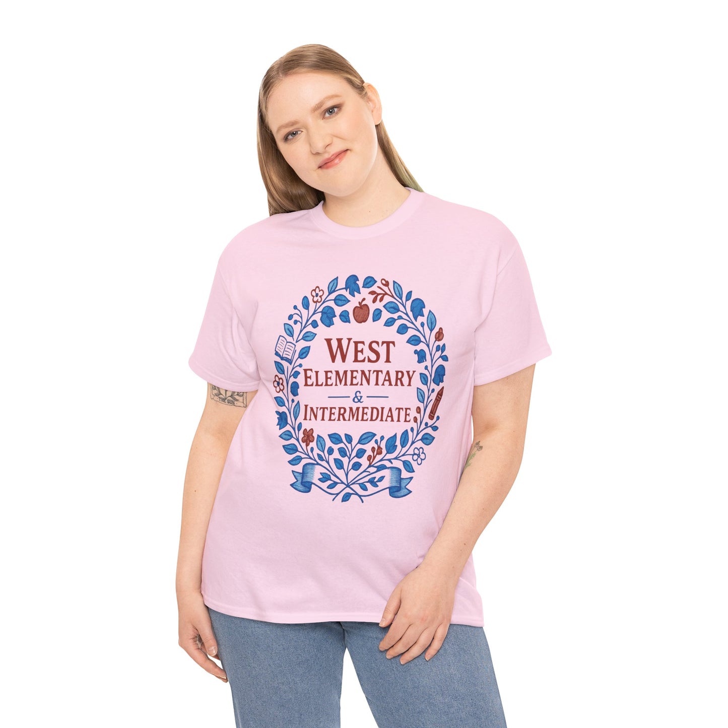 Floral West Intermediate Spartan Gildan Tee