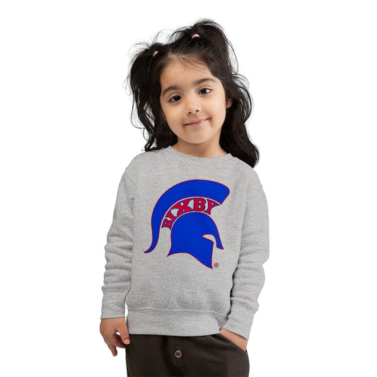 Bixby Spartan Blue Logo Toddler Rabbit Skins Sweatshirt