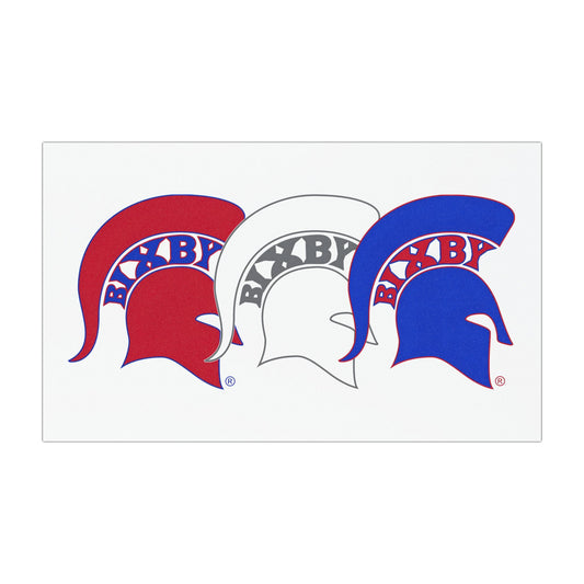 Spartan Red White & Blue Car Magnet
