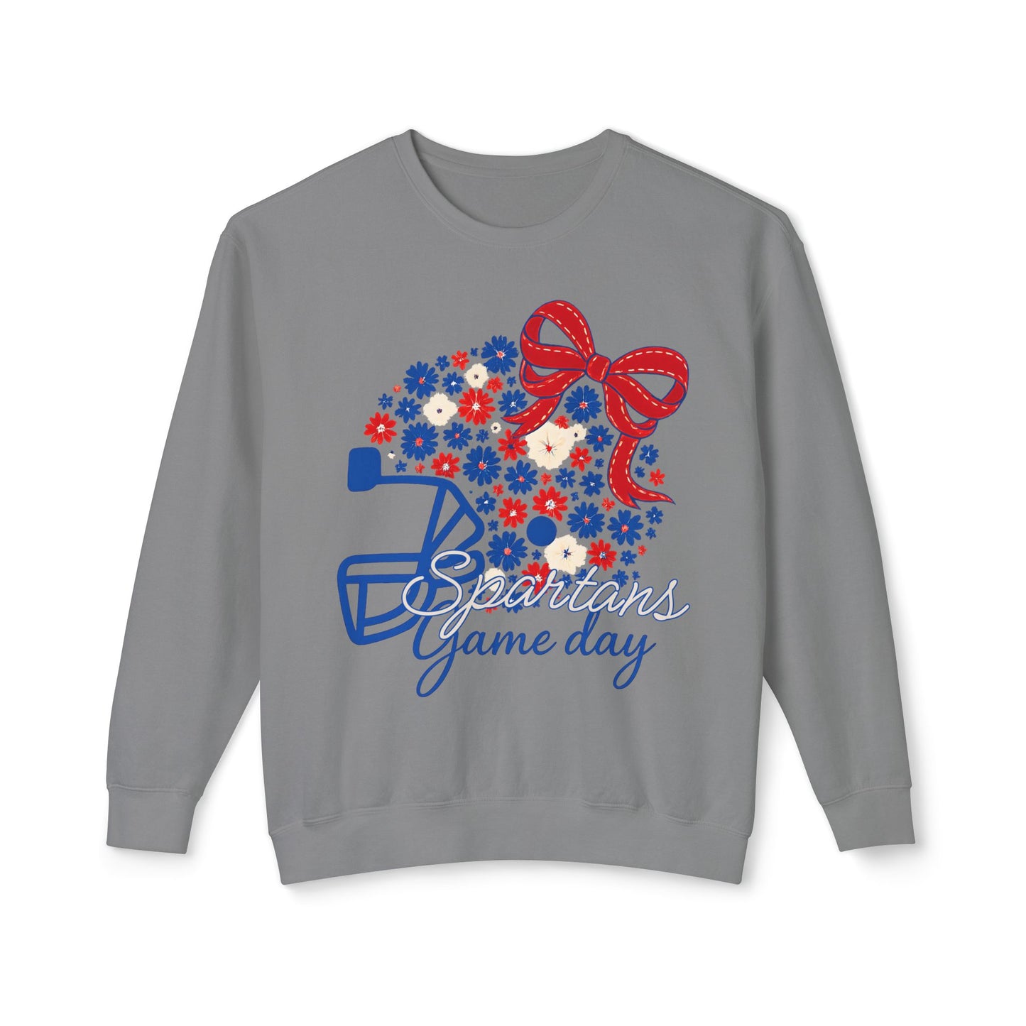 Spartans Floral Helmet Premium Comfort Colors Sweatshirt
