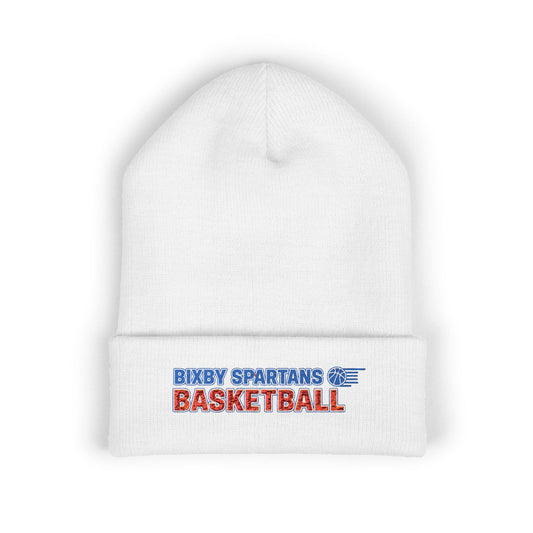 Bixby Spartan Basketball Embroidered Beanie