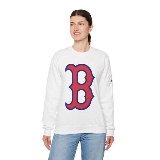 Vintage "B" Sweatshirt with Spartan Sleeve Logo