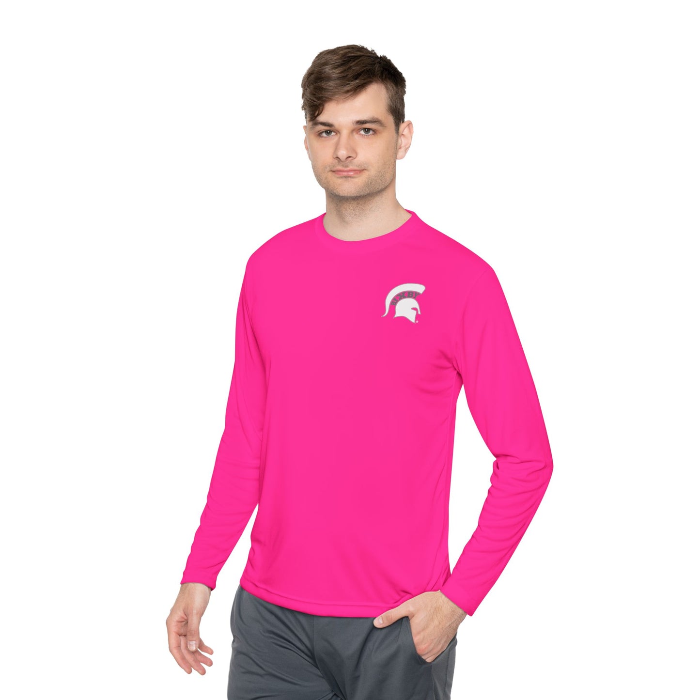 Spartan White Logo Long-Sleeve Sport-Tek Pullover