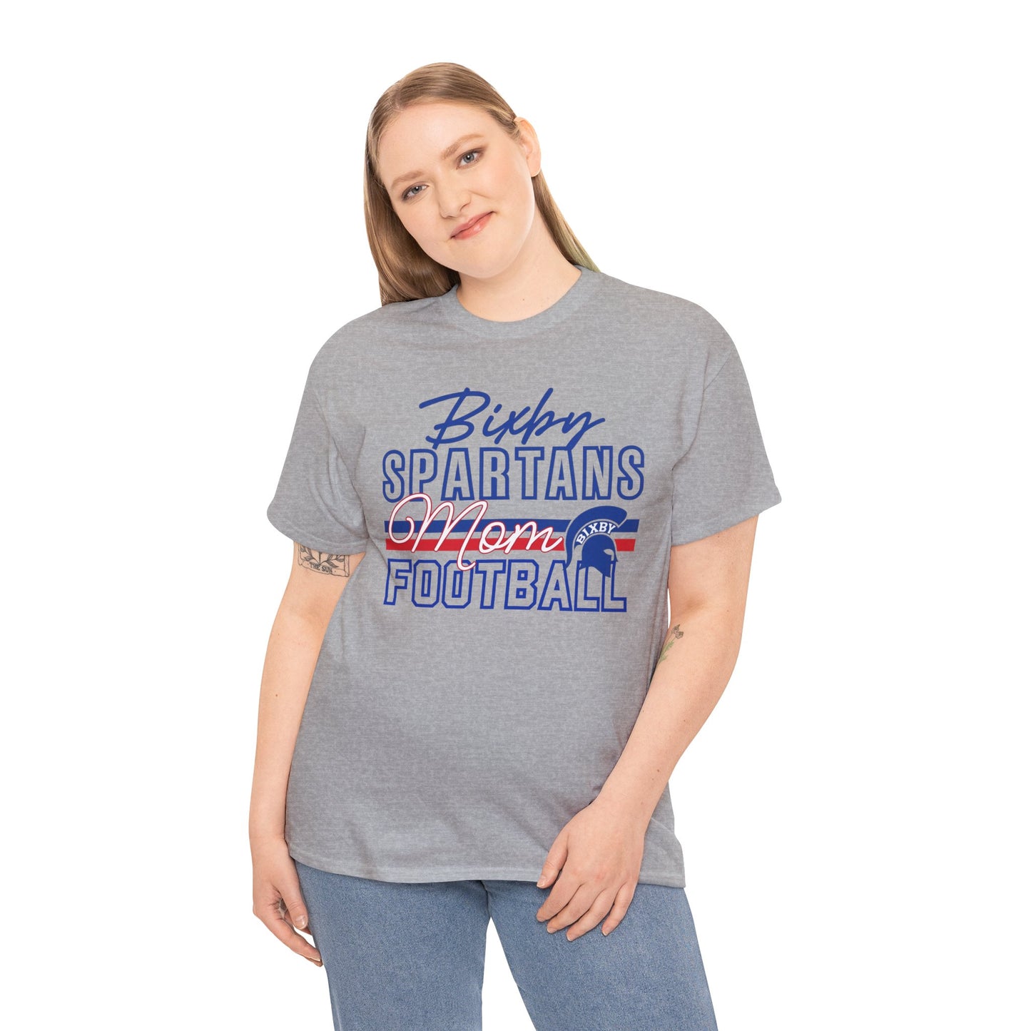 Bixby Spartans Football Mom Gildan Tee