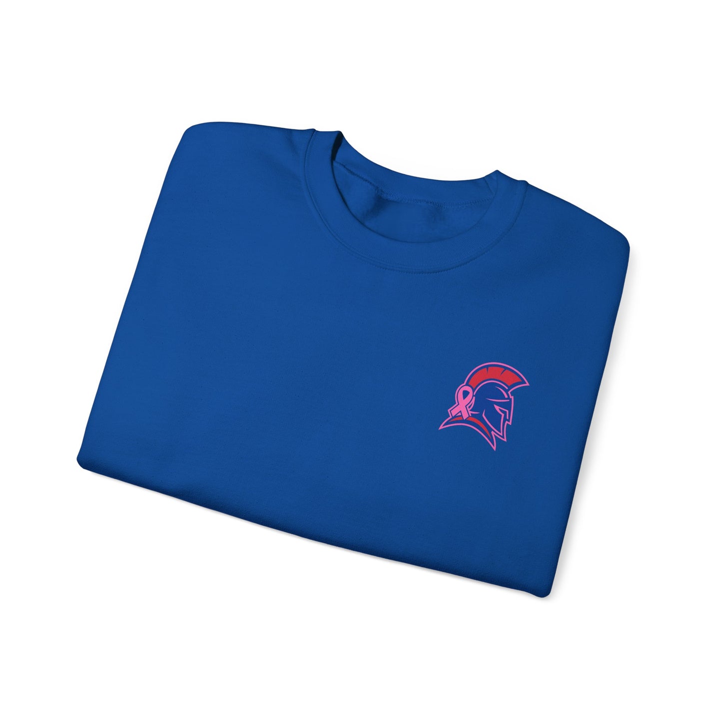 Spartan Small Helmet Breast Cancer Awareness Gildan Sweatshirt