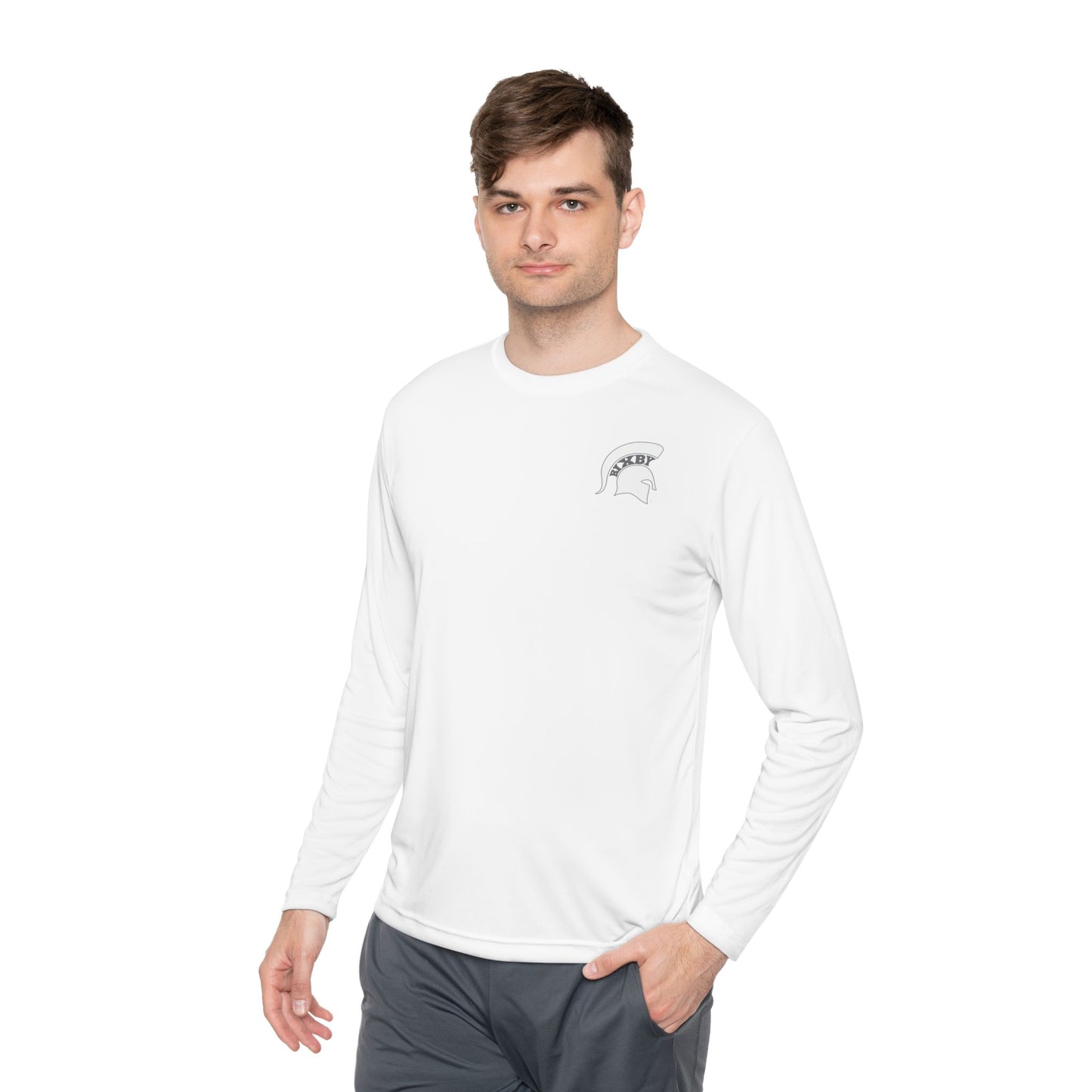Spartan White Logo Long-Sleeve Sport-Tek Pullover