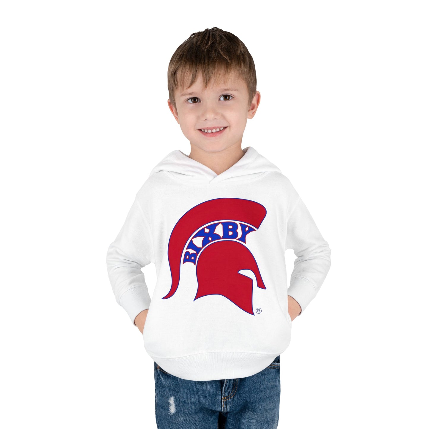 Bixby Spartans Blue Logo Toddler Rabbit Skins Hoodie