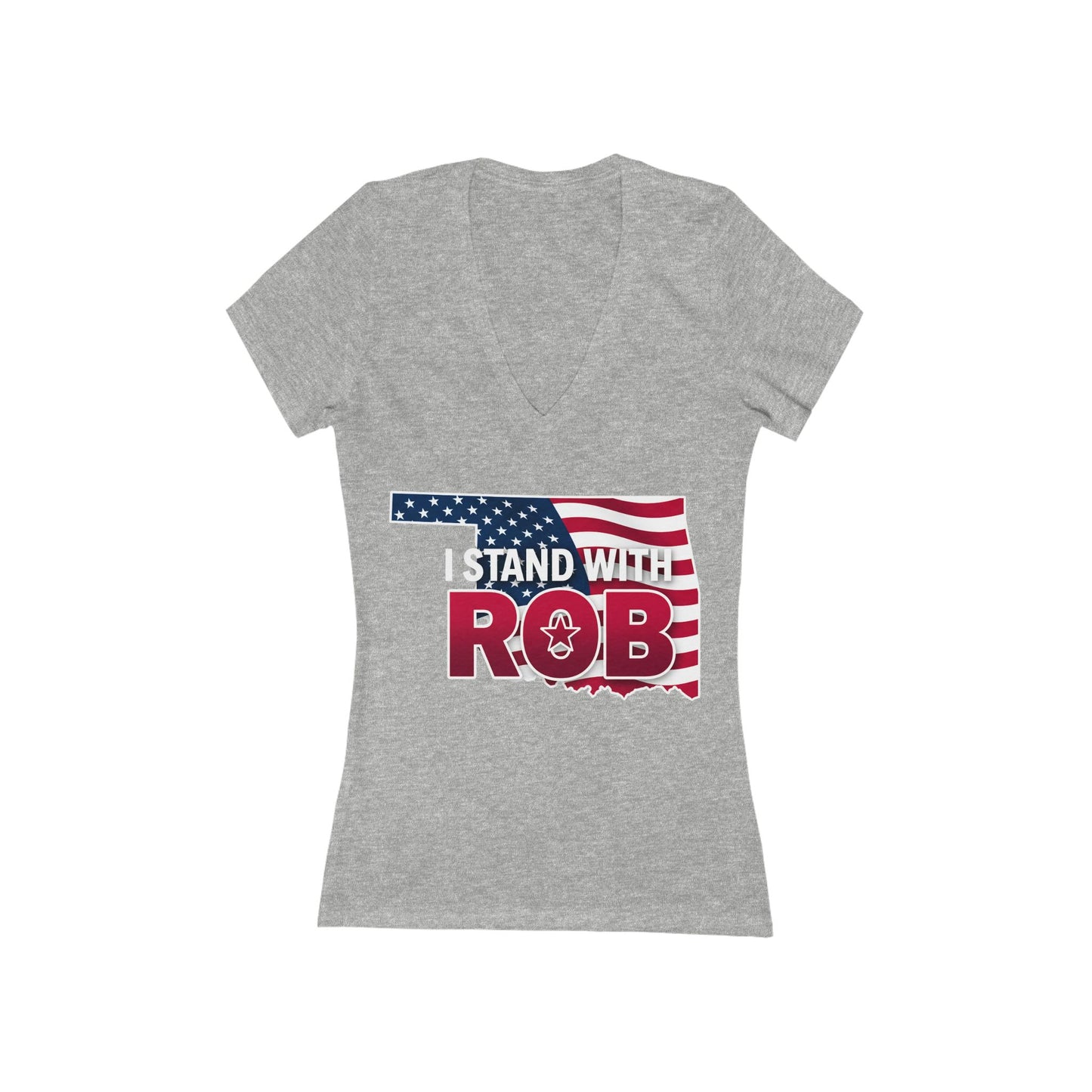 American Flag - I Stand With Rob Women's V-Neck