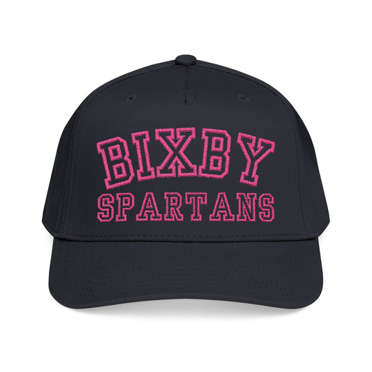 Bixby Spartans Pink Embroidered - Mid Profile Ballcap