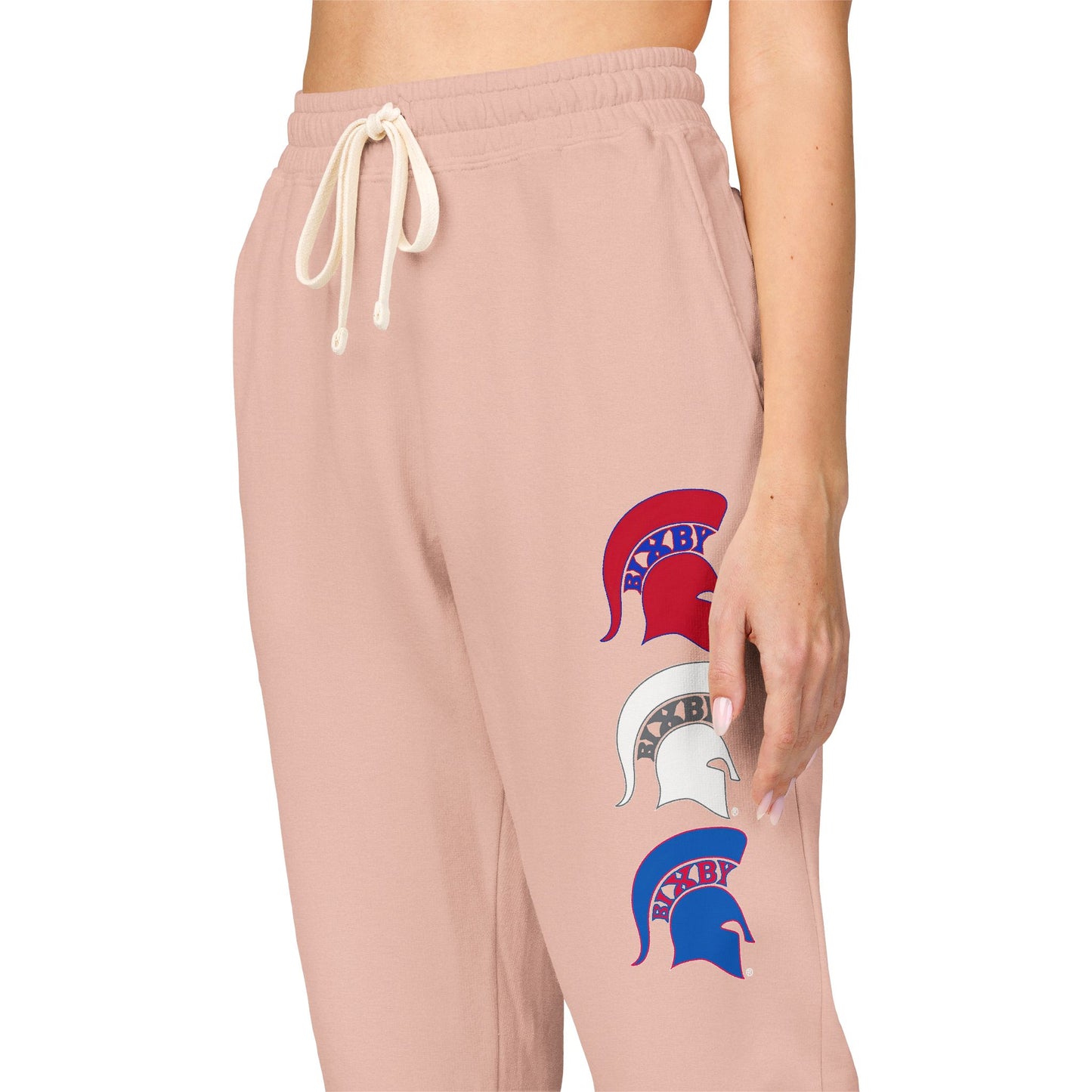 Bixby Spartan Logo Red White & Blue Comfort Colors Sweatpants