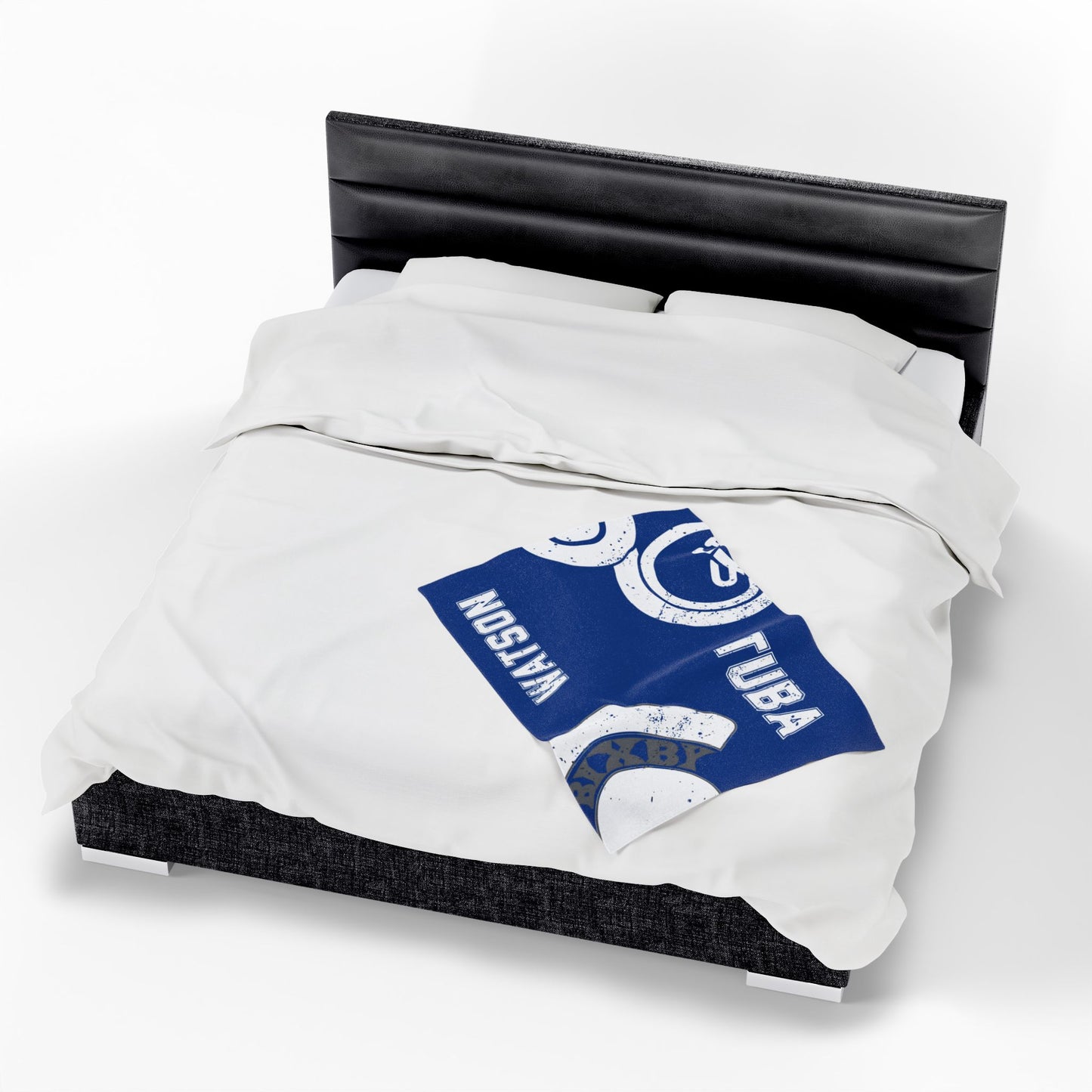 Pride of Bixby Band Tuba Velveteen Plush Blanket
