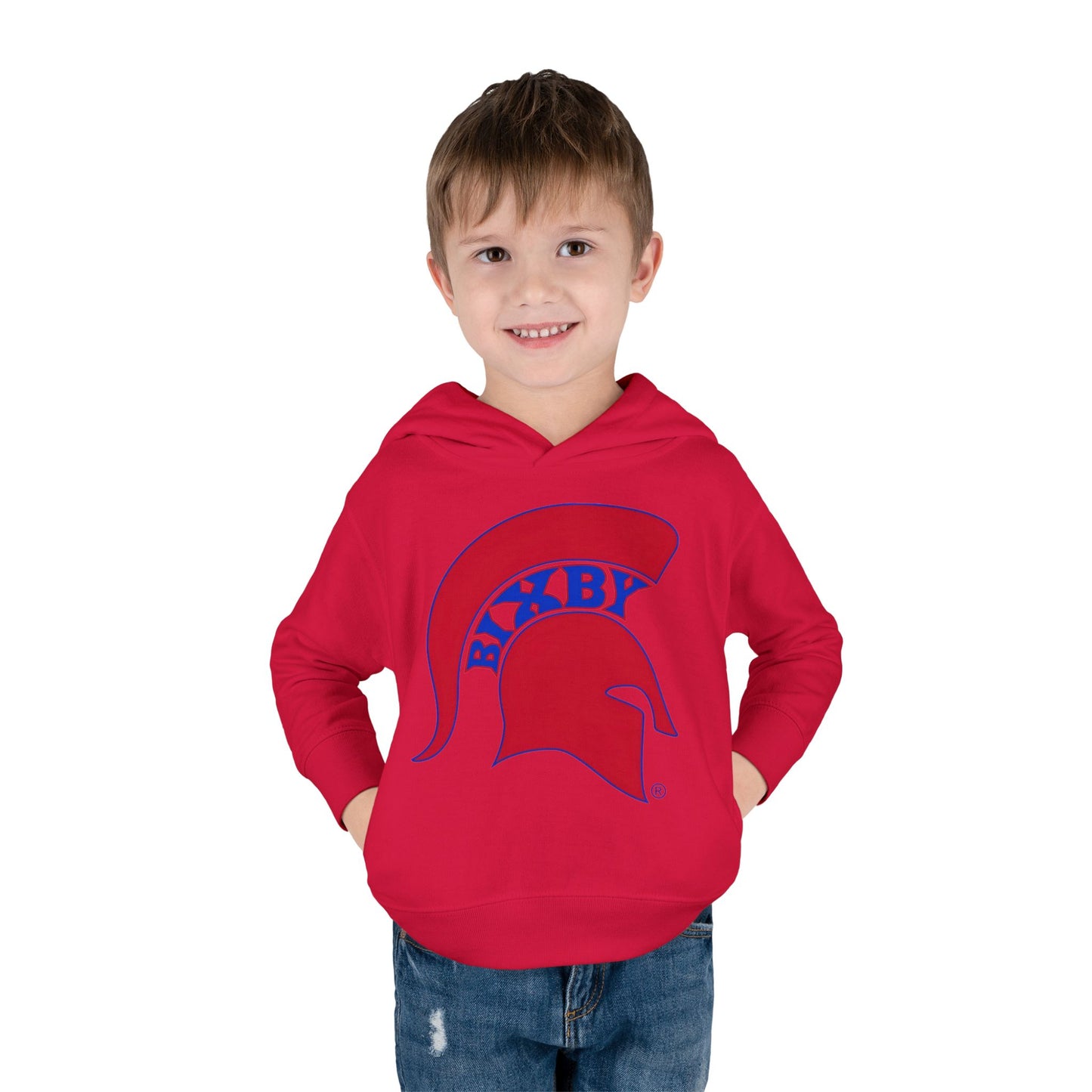 Bixby Spartans Blue Logo Toddler Rabbit Skins Hoodie