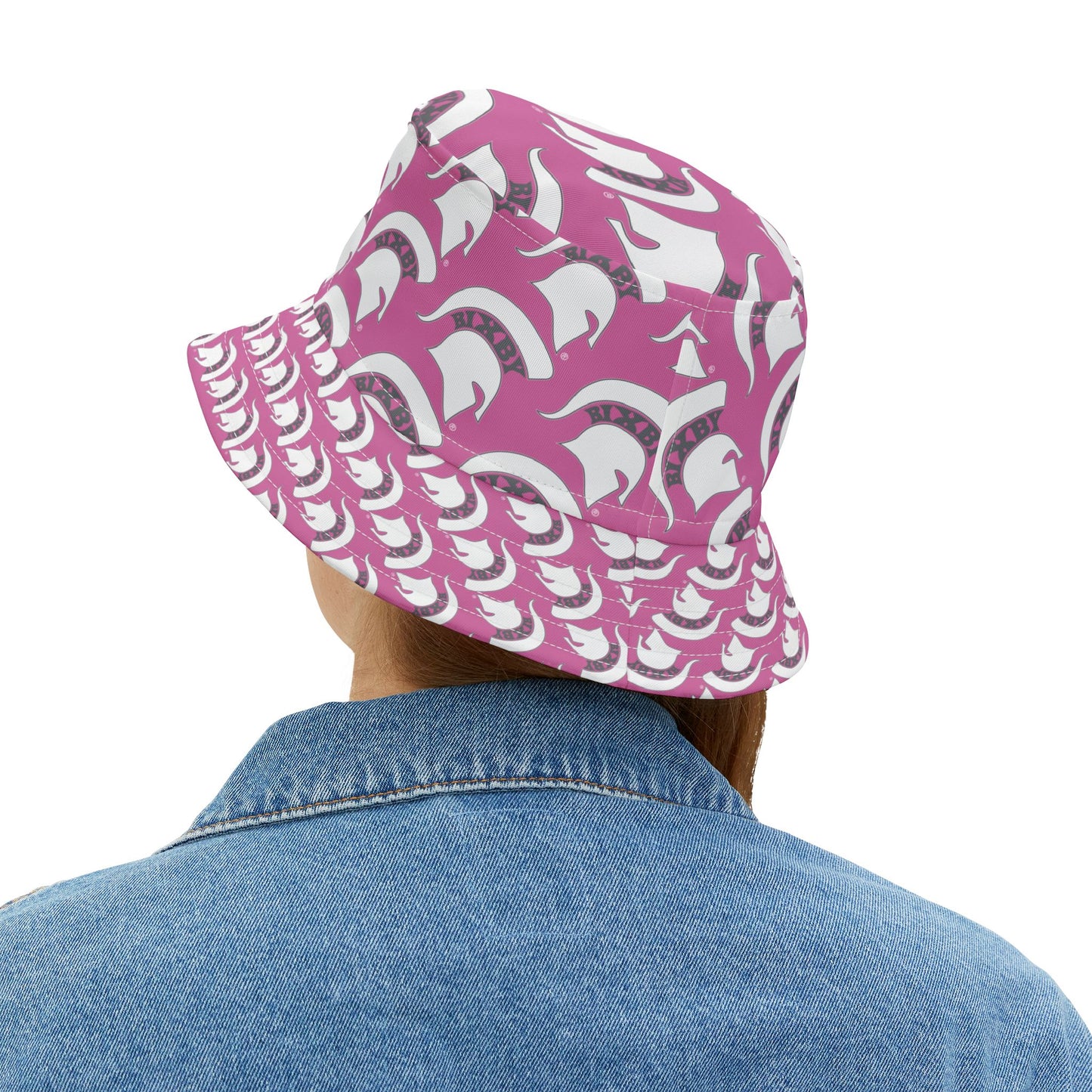 Spartan White Logo Bucket Hat