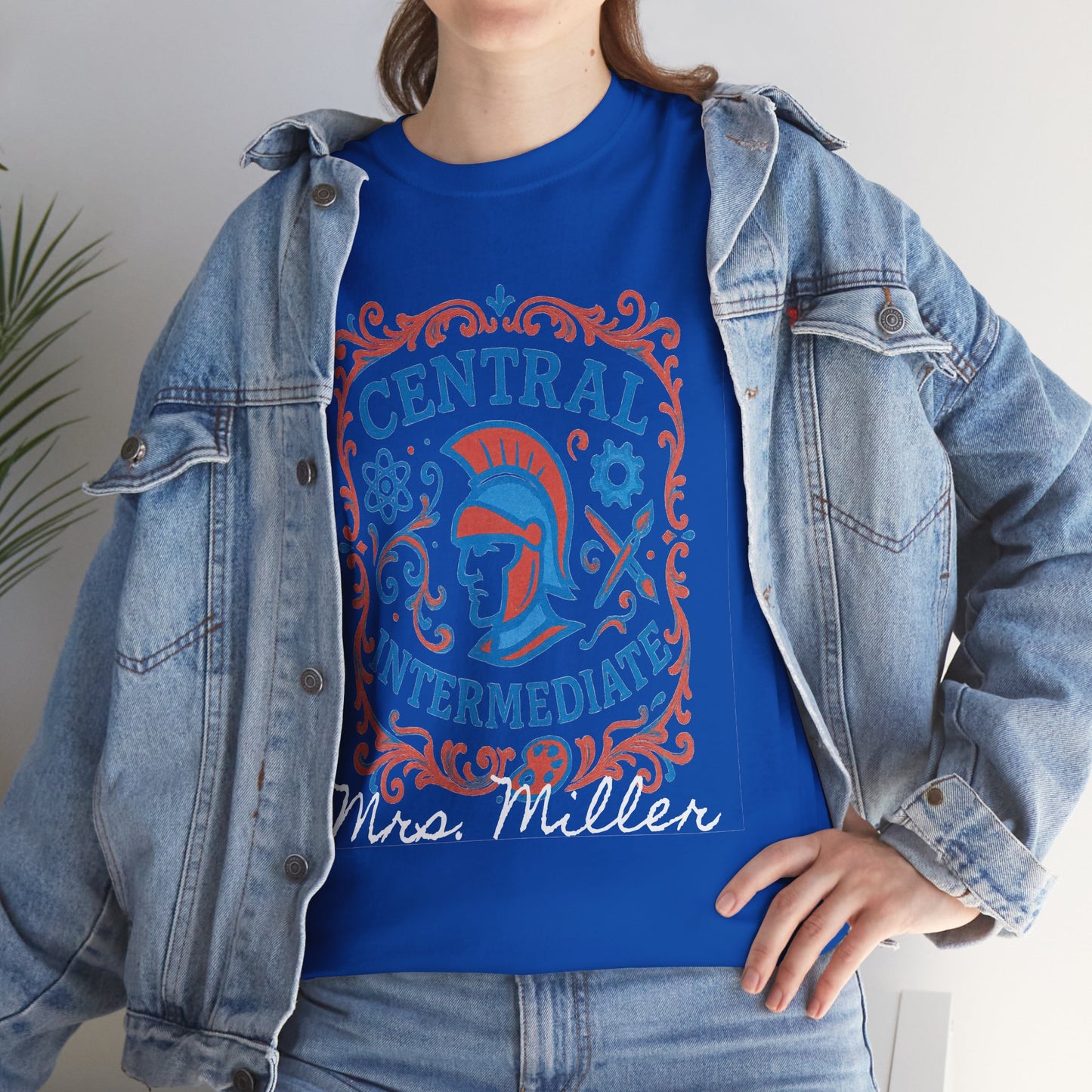 Ornate Central Intermediate Personalized Spartan Gildan Tee