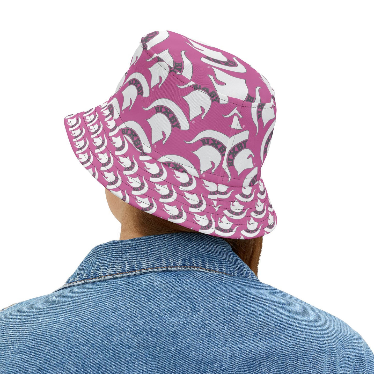 Spartan White Logo Bucket Hat