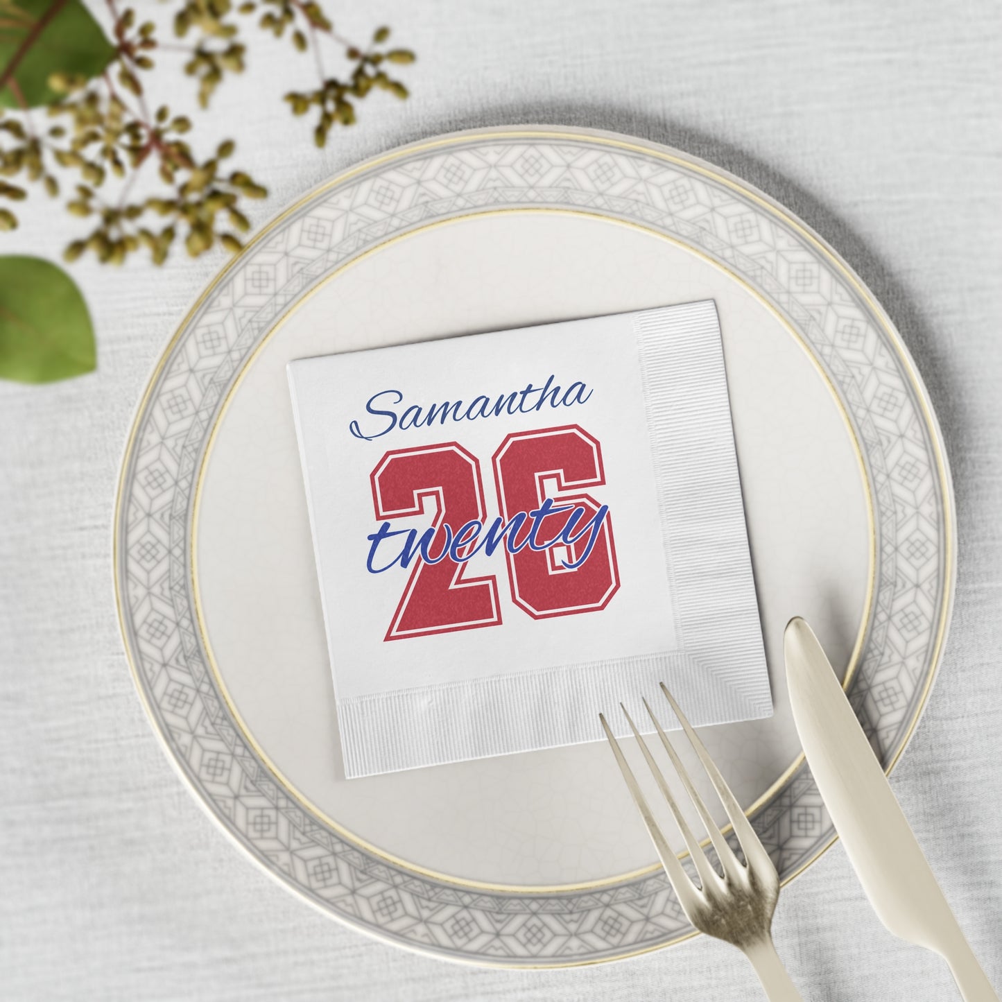 Bixby Spartan Senior Class 2026 Party Napkin