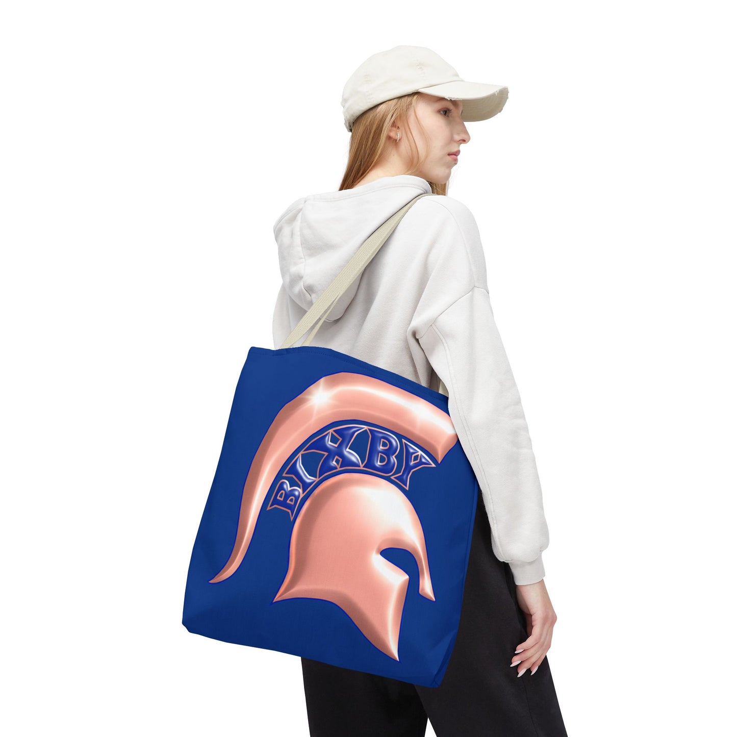 Bixby Spartan Metallic Rose Gold Tote Bag