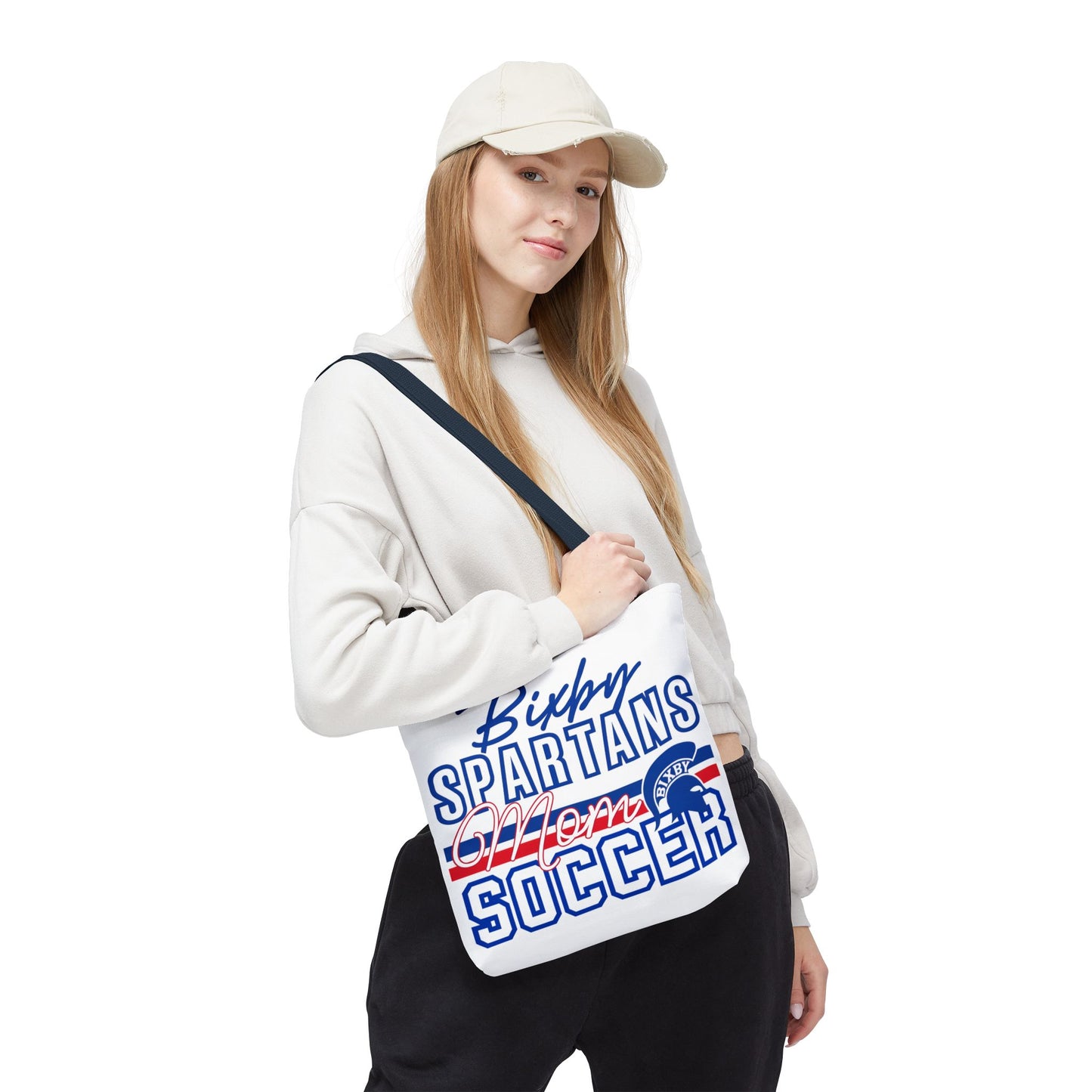 Bixby Spartans Soccer Mom Polyester Tote Bag