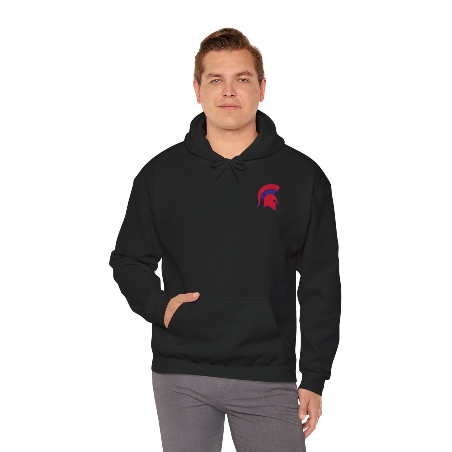 Spartan Red Logo Gildan Hoodie