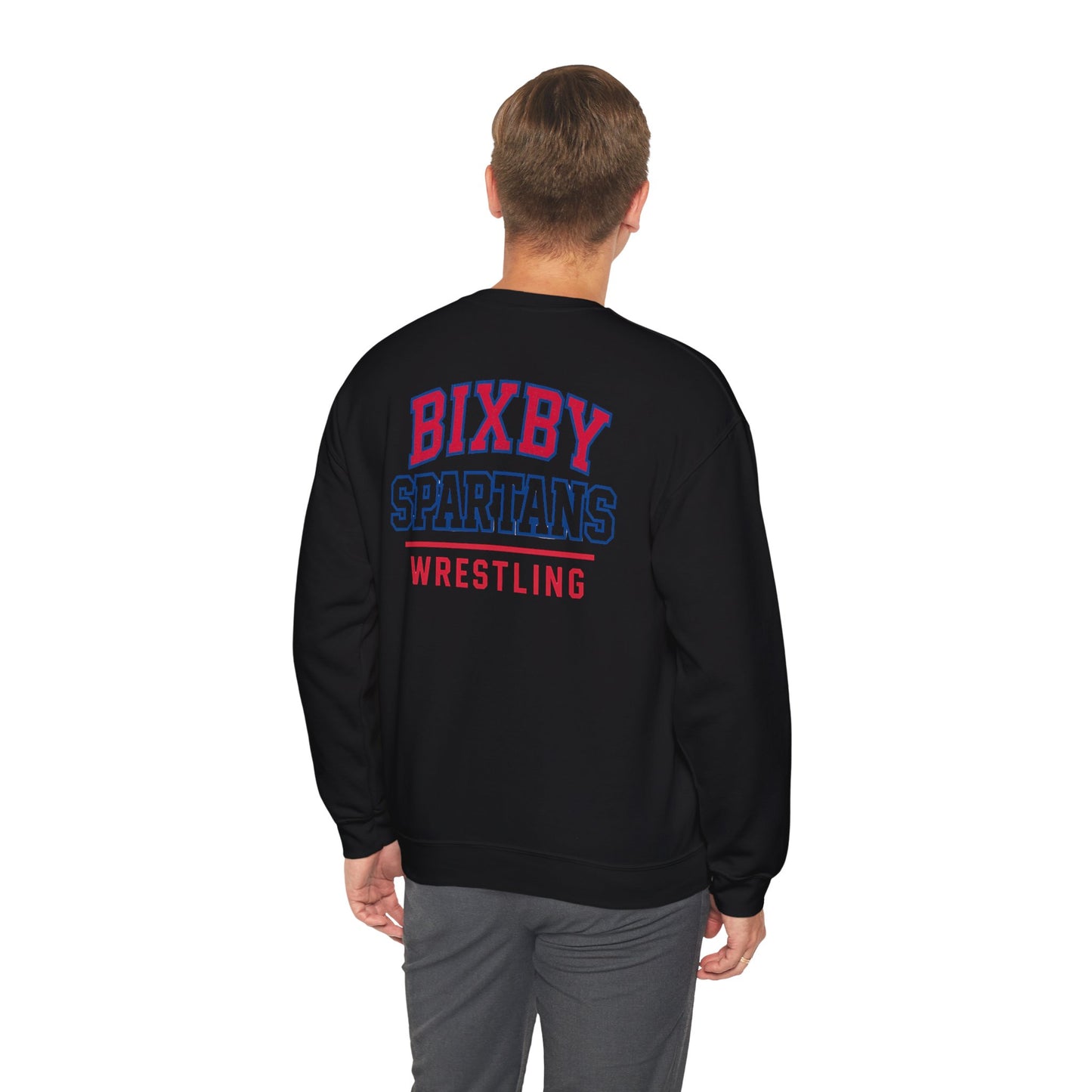 Bixby Spartan Wrestling Gildan Sweatshirt