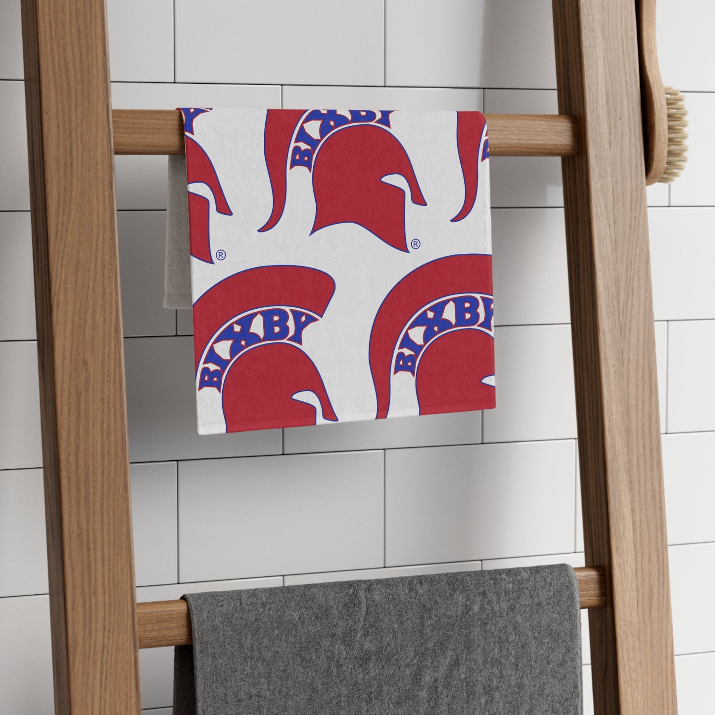 Red Spartan Logo Rally Towel