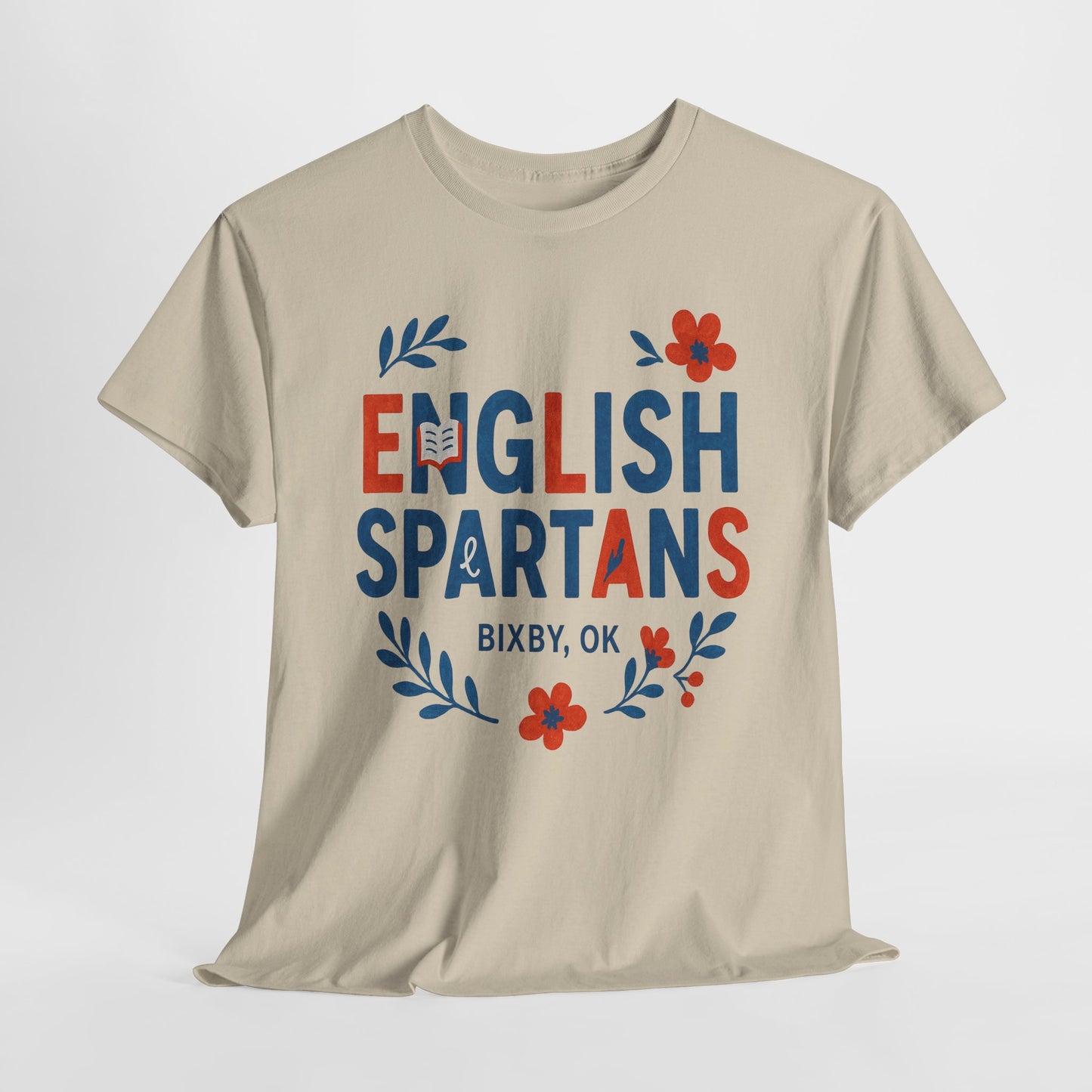 English Floral Spartan Gildan Tee