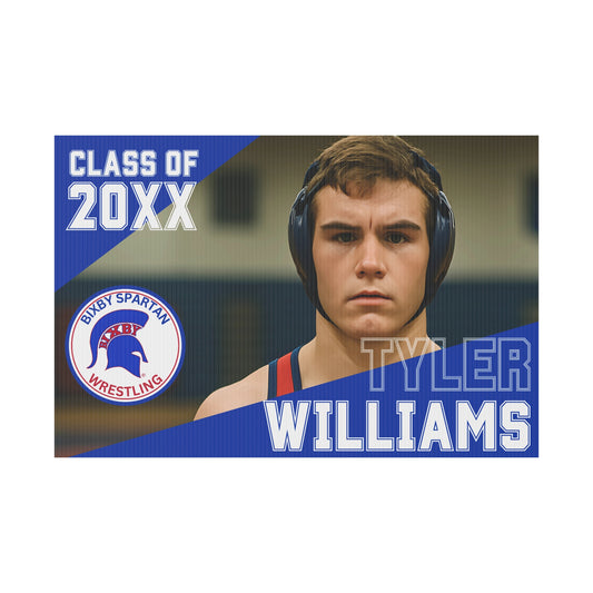 Bixby Spartan Wrestling Yard Sign