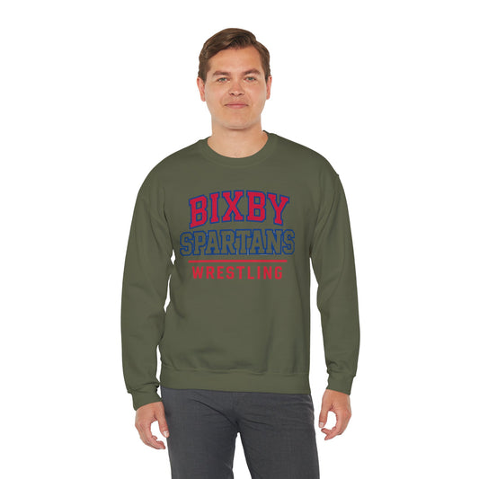 Bixby Spartan Wrestling Gildan Sweatshirt
