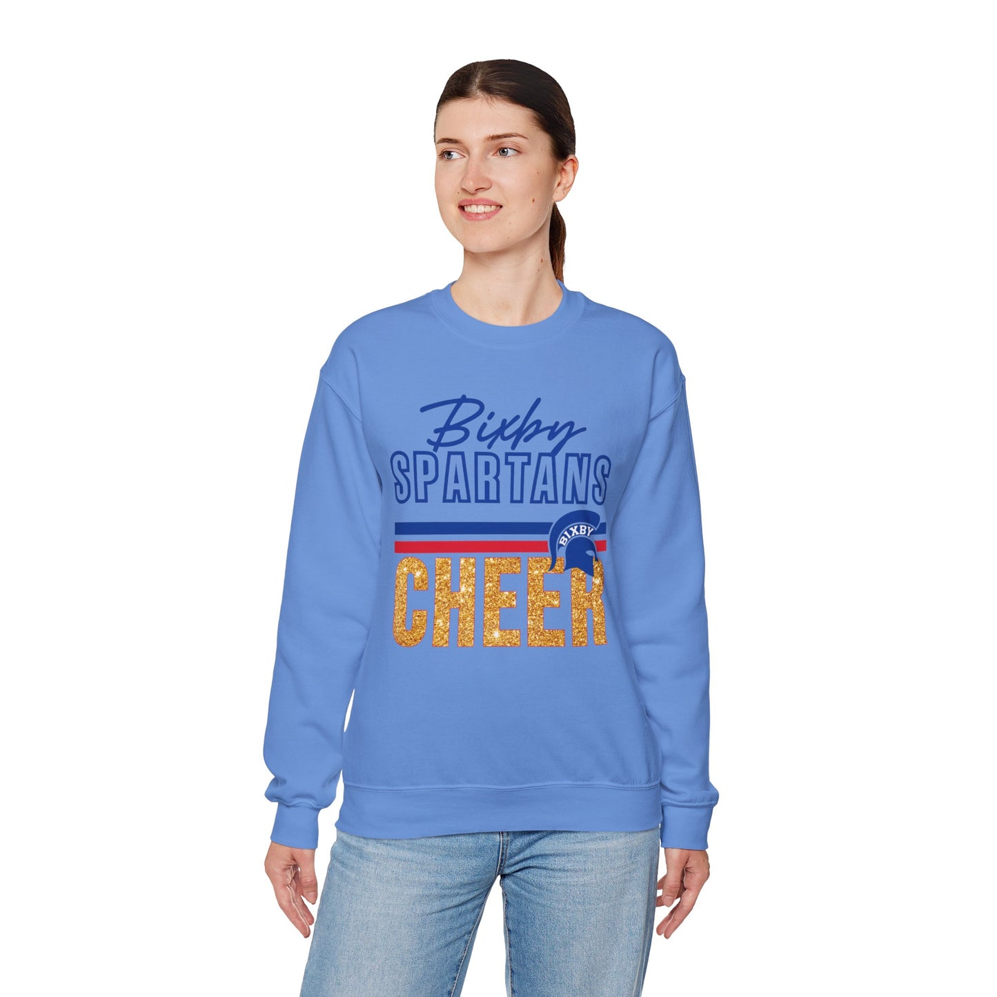 Bixby Spartans Cheer Gildan Sweatshirt