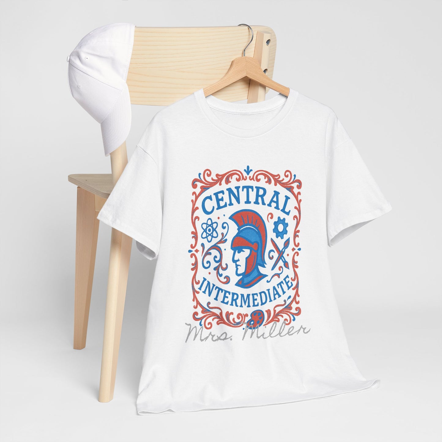 Ornate Central Intermediate Personalized Spartan Gildan Tee