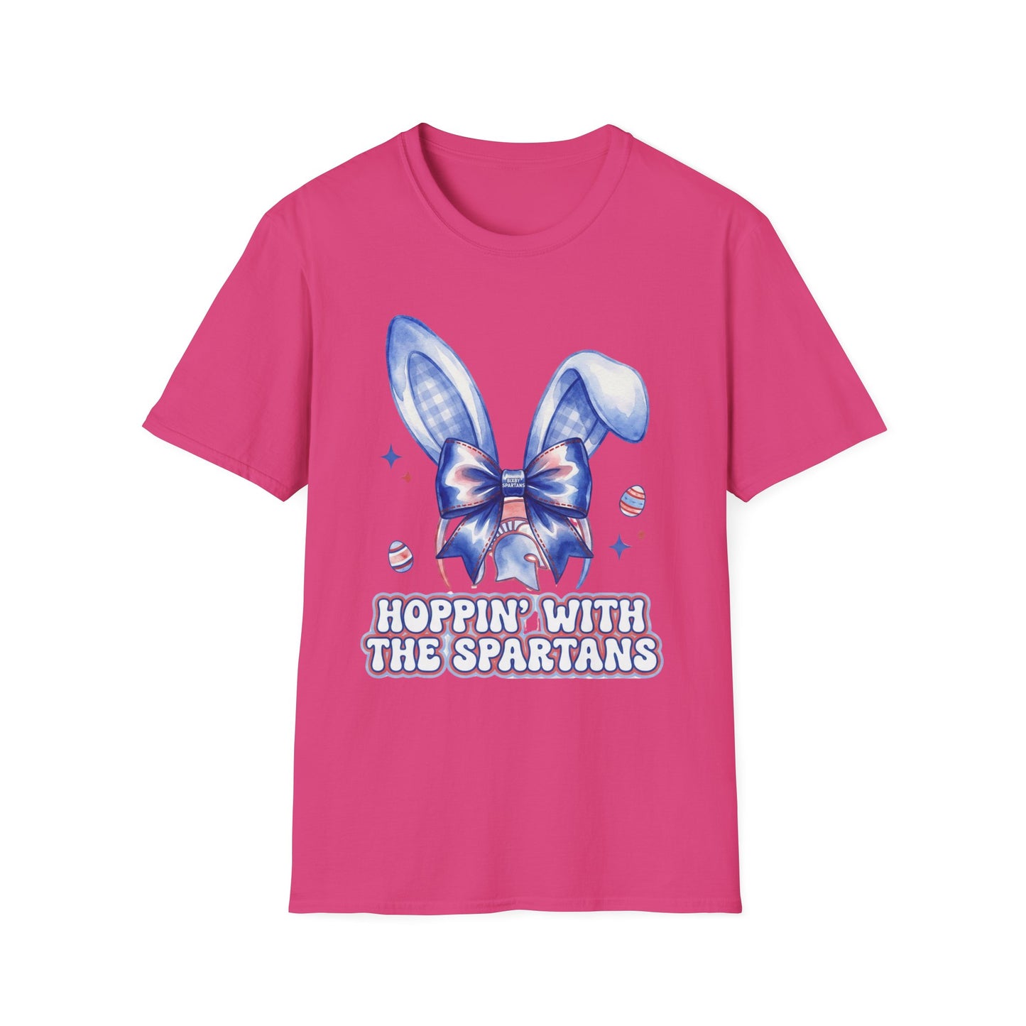 “Hoppin' With The Spartans” School Easter Bunny Gildan Tee
