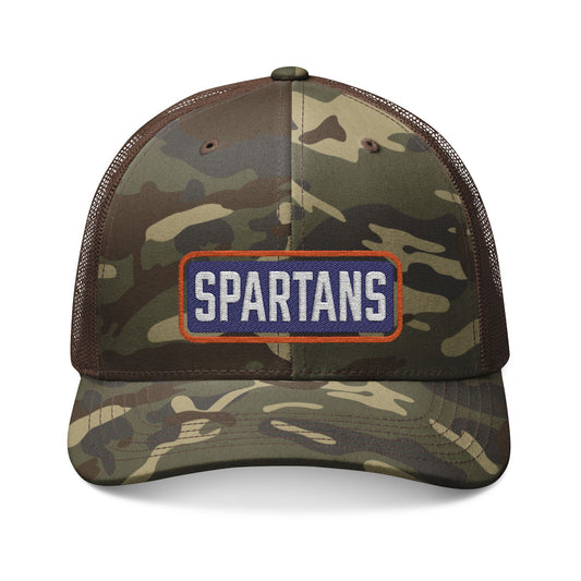 Spartans Embroidered Camouflage Trucker Hat