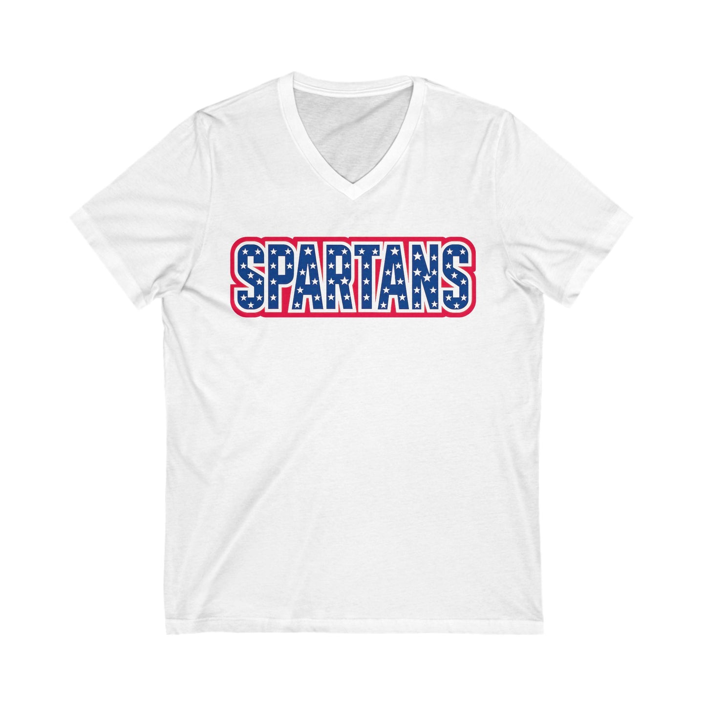 Spartans Patriotic Bella + Canvas V-Neck Tee