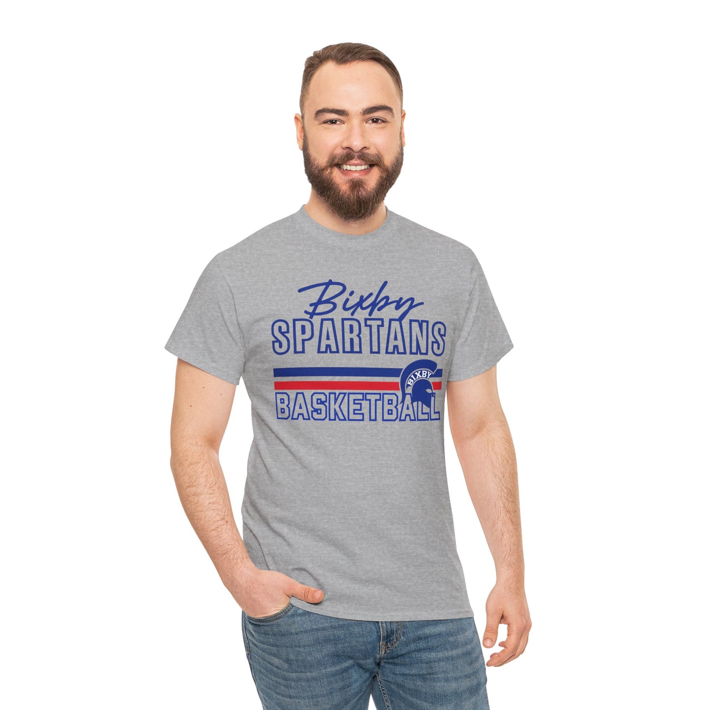 Bixby Spartans Basketball Gildan Tee
