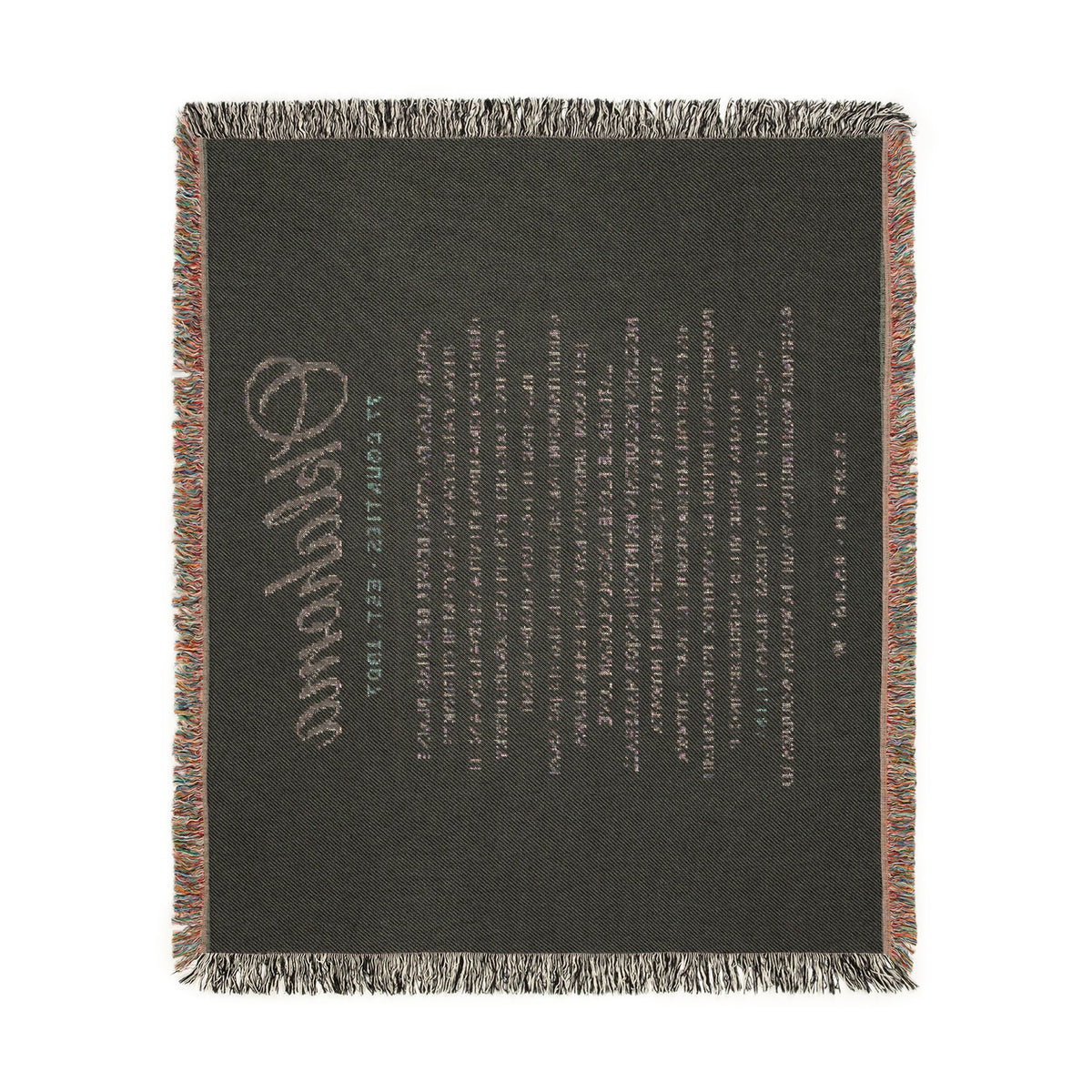 77 Counties Oklahoma Woven Throw Blanket
