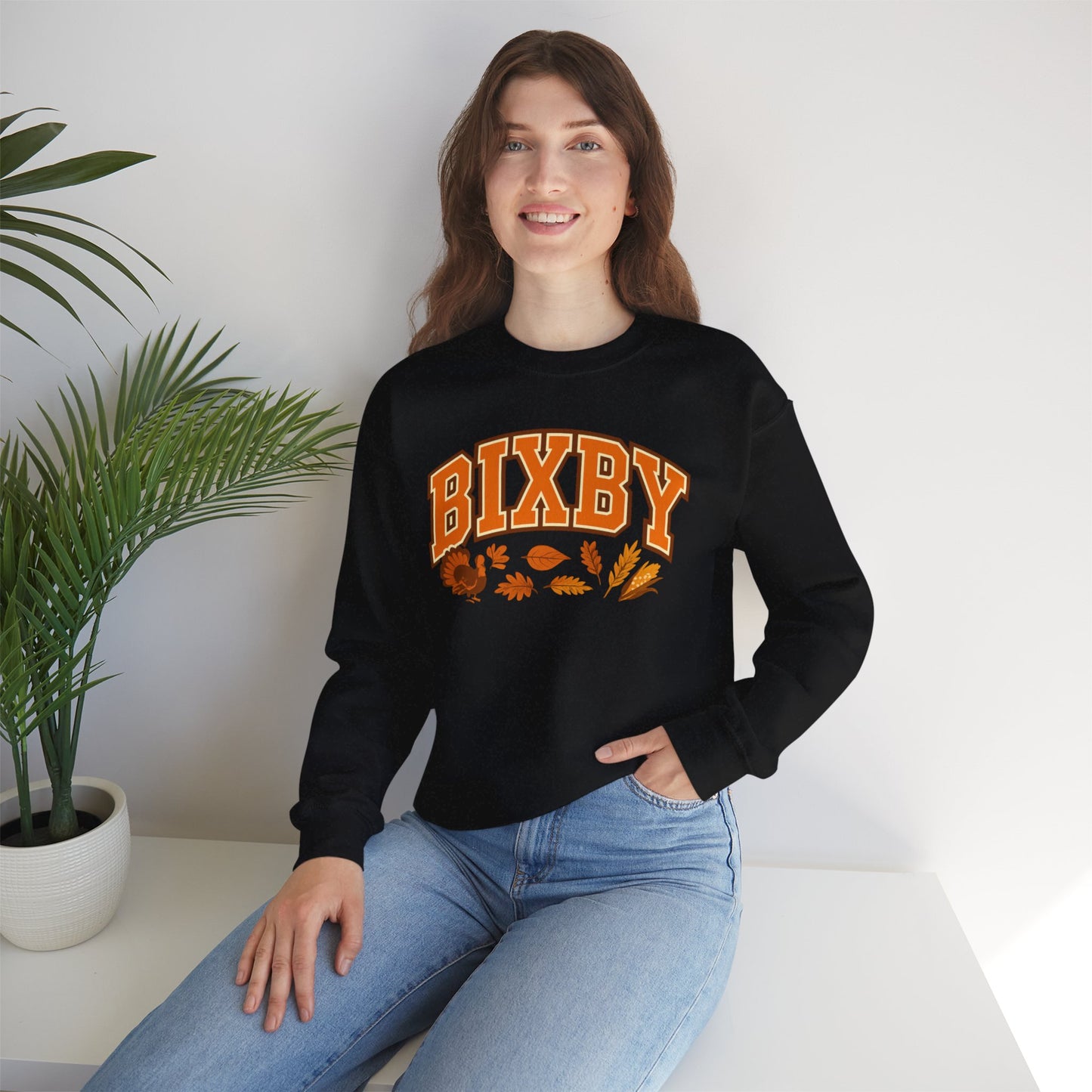 Bixby Holiday Vibes Gildan Sweatshirt