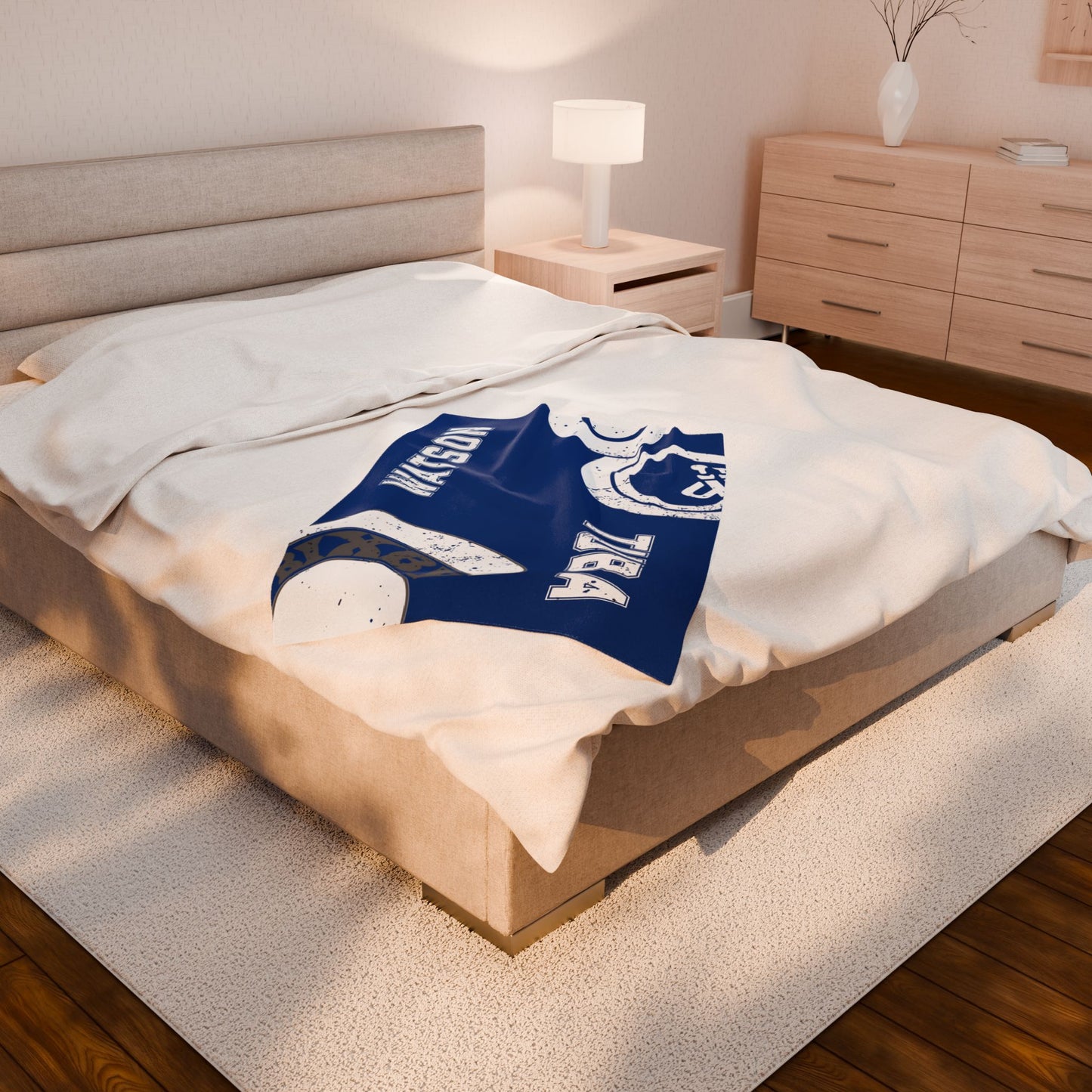 Pride of Bixby Band Tuba Velveteen Plush Blanket