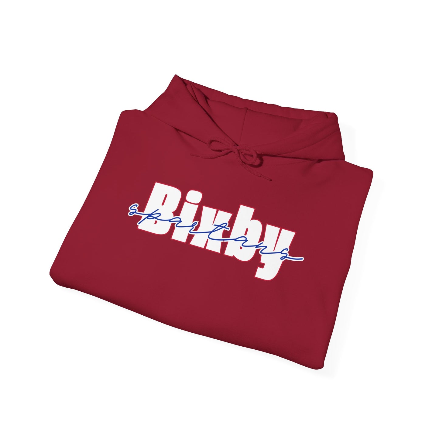 Bixby Spartans Cursive Gildan Hoodie