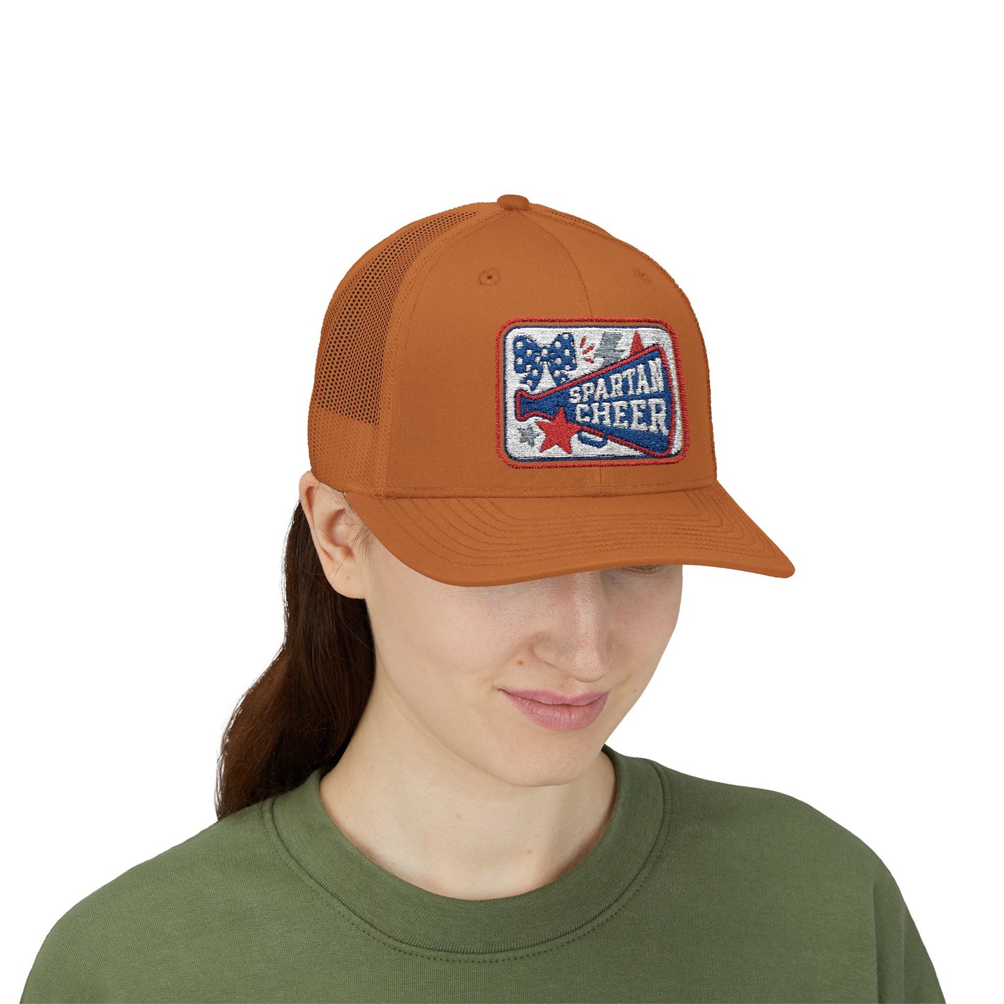 Spartan Cheer Embroidered Trucker Snapback