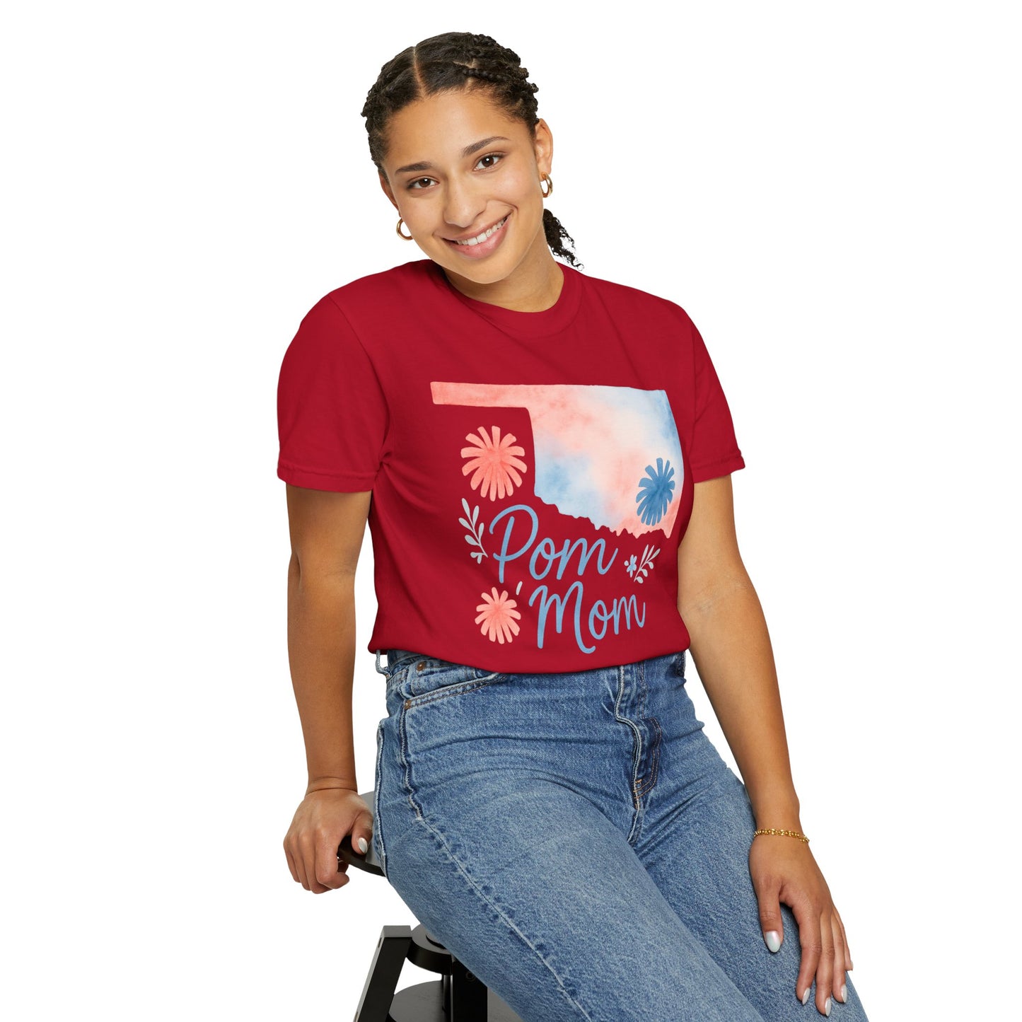 Pom Mom Bixby OK Watercolor Comfort Colors Tee