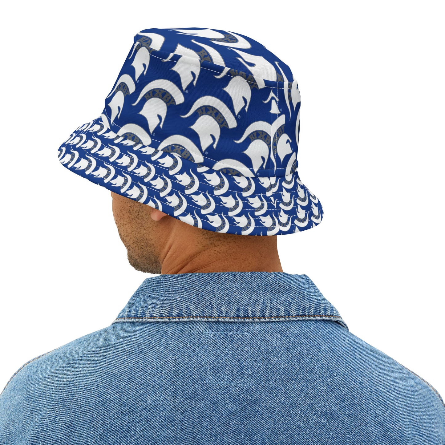 Spartan White Logo Bucket Hat