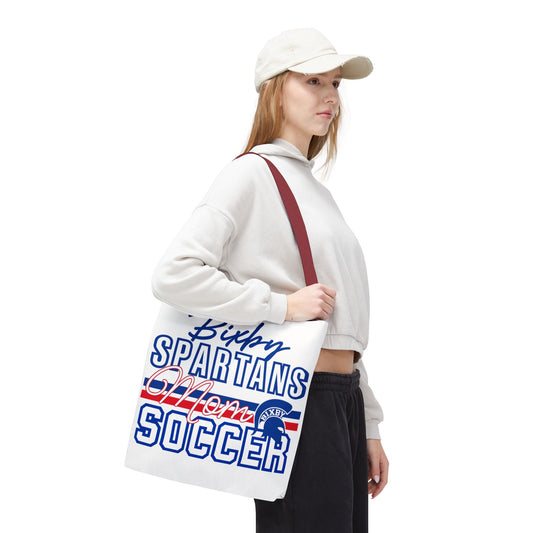 Bixby Spartans Soccer Mom Polyester Tote Bag