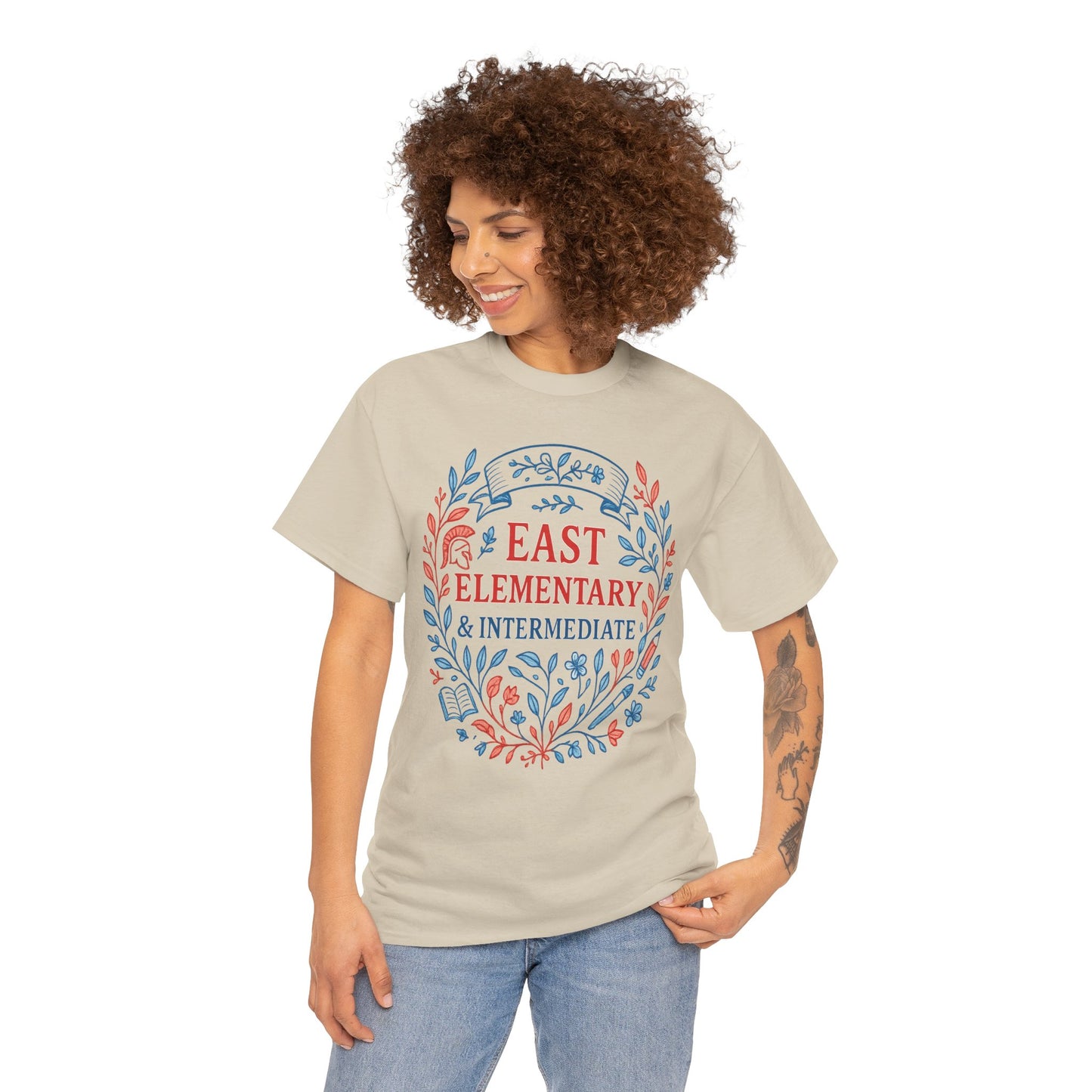 Ornate East Elementary and Intermediate Spartan Gildan Tee