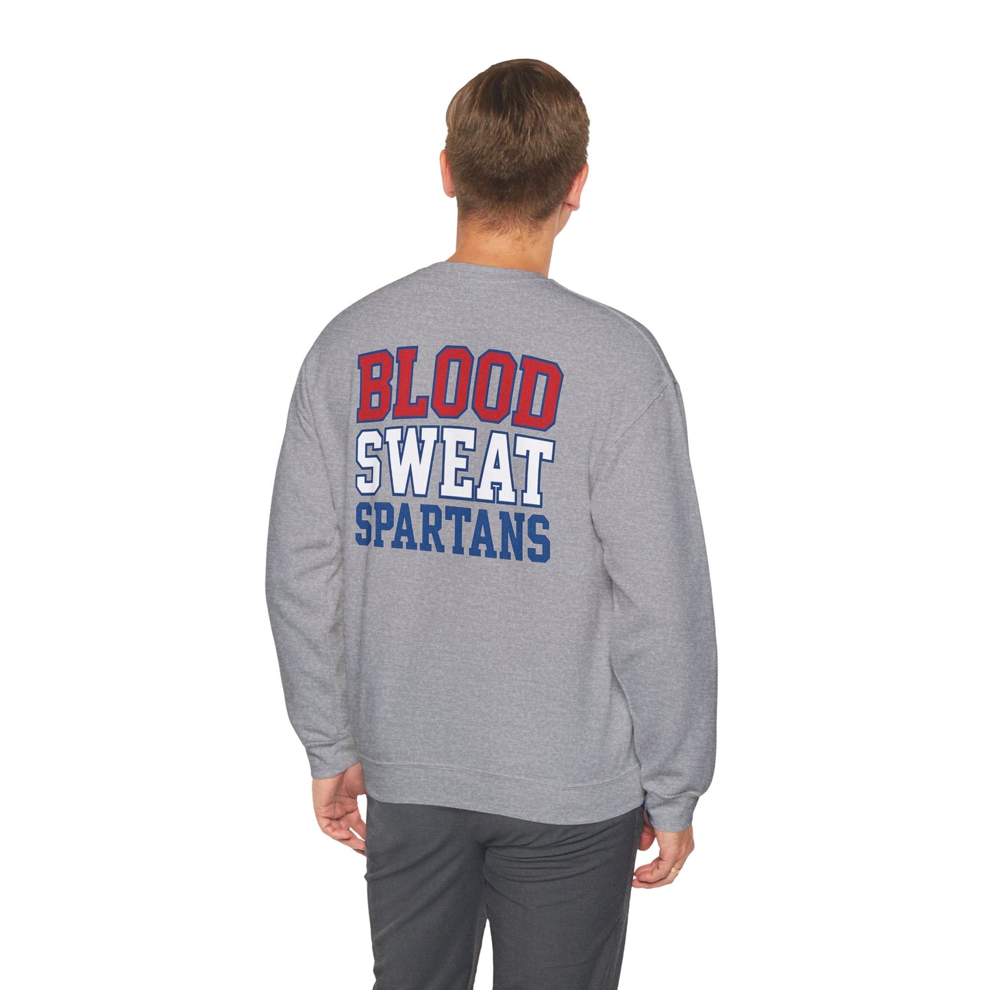 Blood Sweat Spartan Wrestling Gildan Sweatshirt