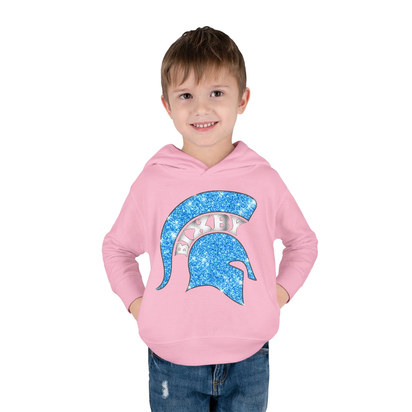 Bixby Spartans Blue Bling Toddler Rabbit Skins Sweatshirt