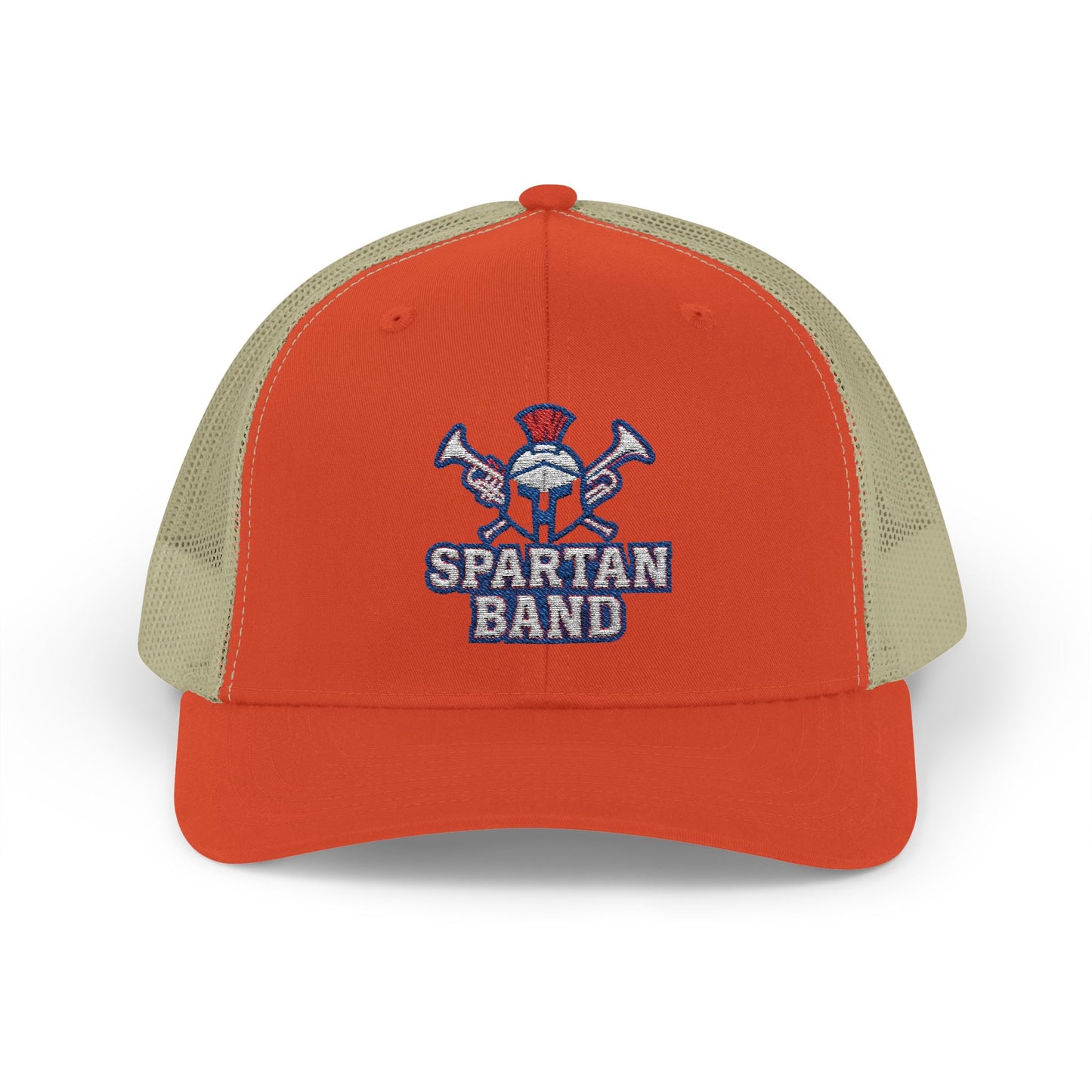 Spartan Band Embroidered Trucker Snapback