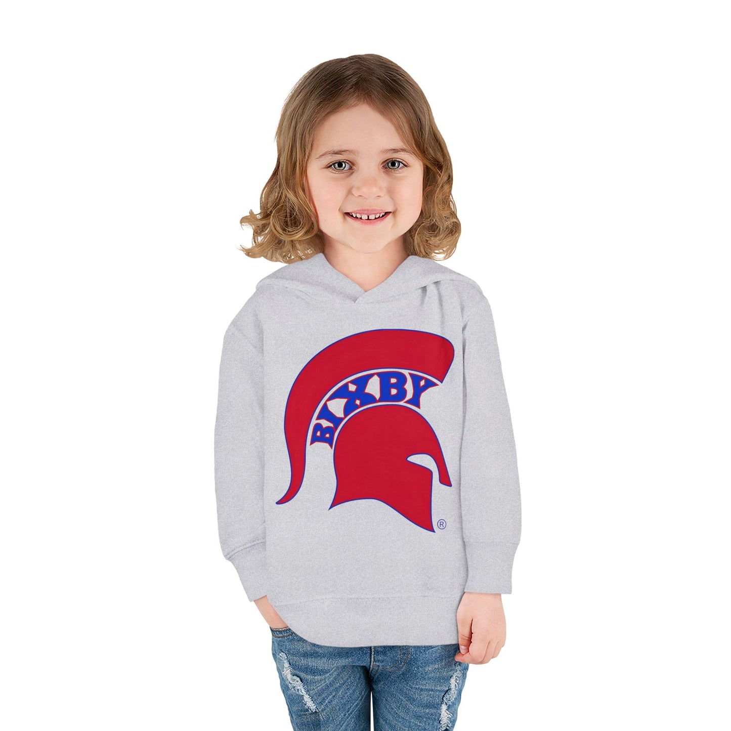 Bixby Spartans Blue Logo Toddler Rabbit Skins Hoodie