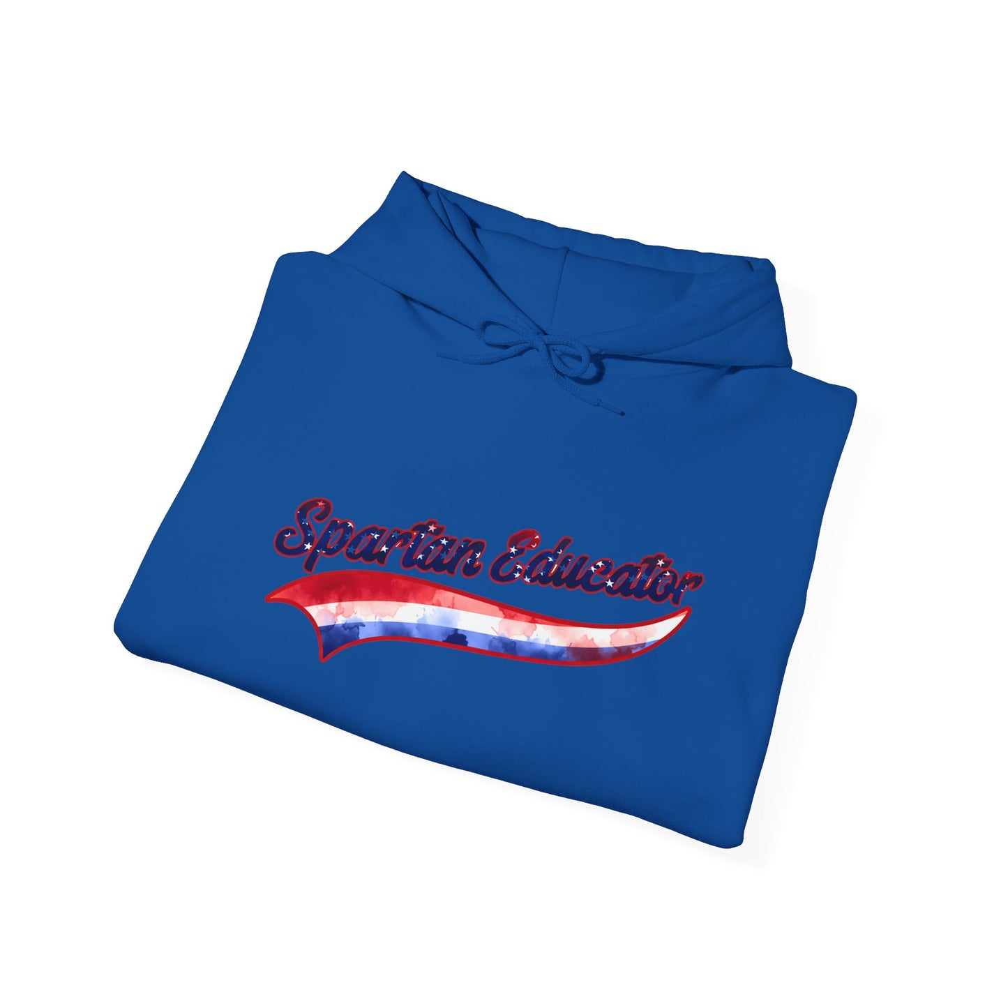 Spartan Educator Patriotic Design Gildan Hoodie